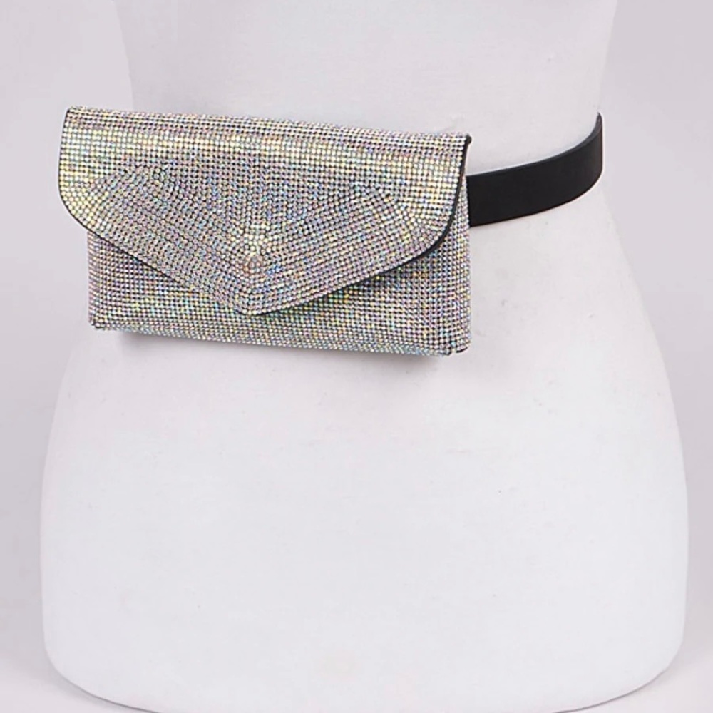 Rhinestone Studded Fanny Pack